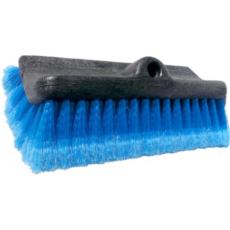 BROSSE BIFACE LAVAGE VÉHICULE FIBRES FLEUREES BLEUE
