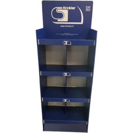 PRÉSENTOIR CARTON 4 ETAGERES